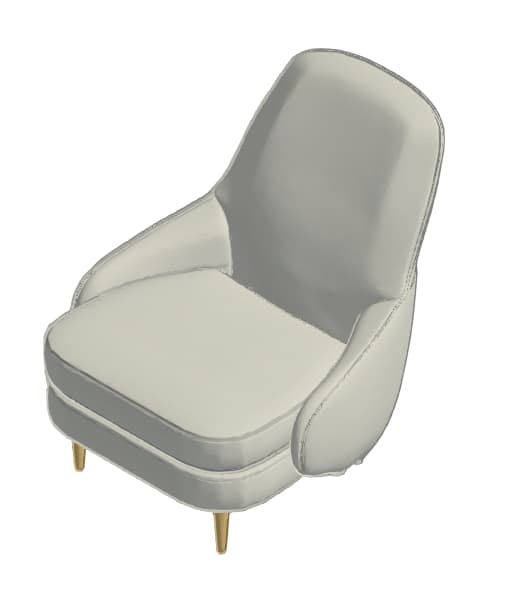 Poltrona Elegância Luxuosa